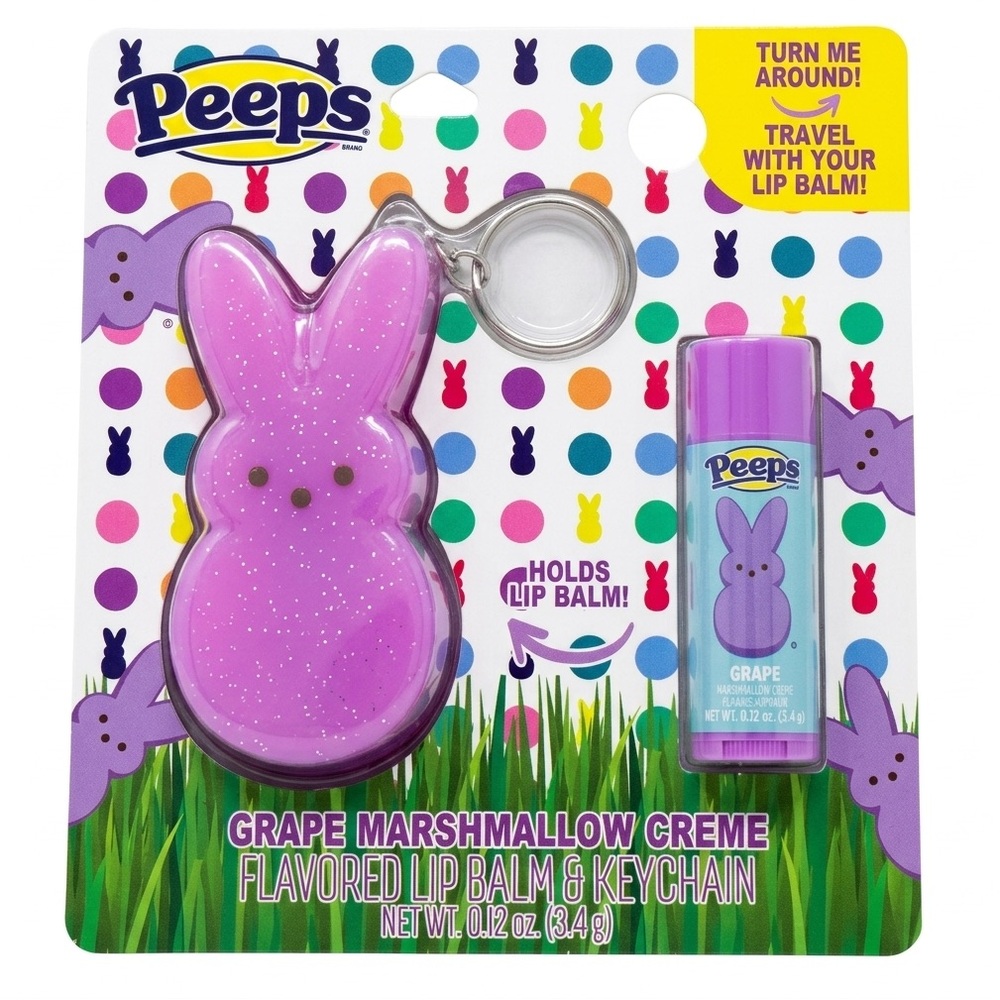 Peeps flavored Lip Balm & Keychain